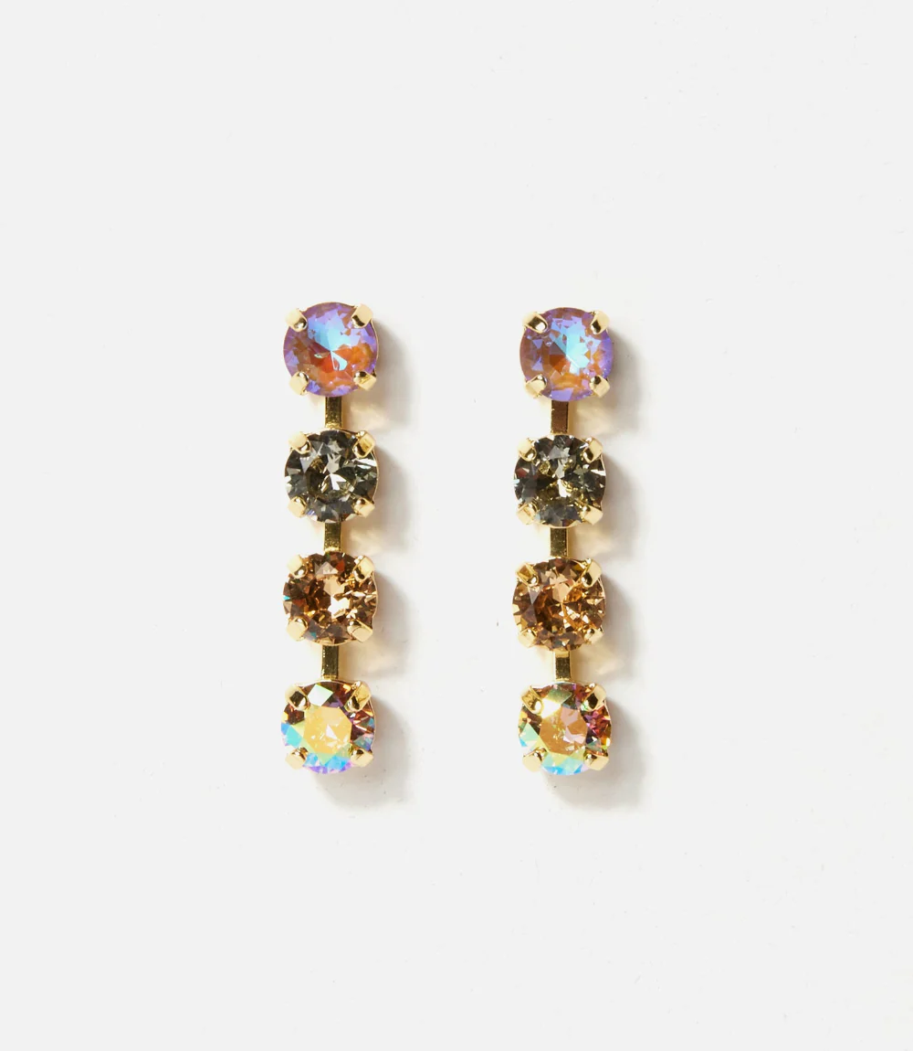 Crystal Dangle Earrings - Image 2