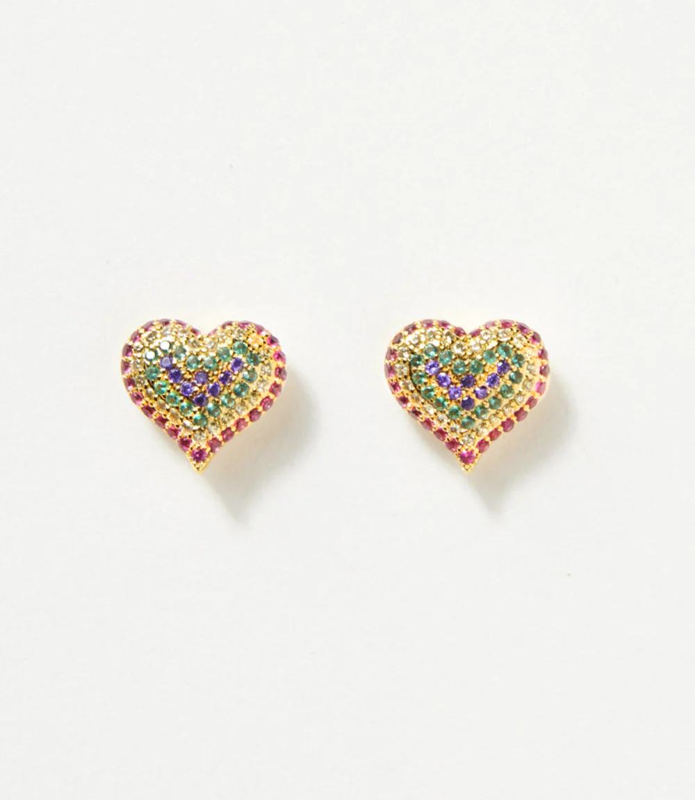 Crystal Heart Earrings - Image 2