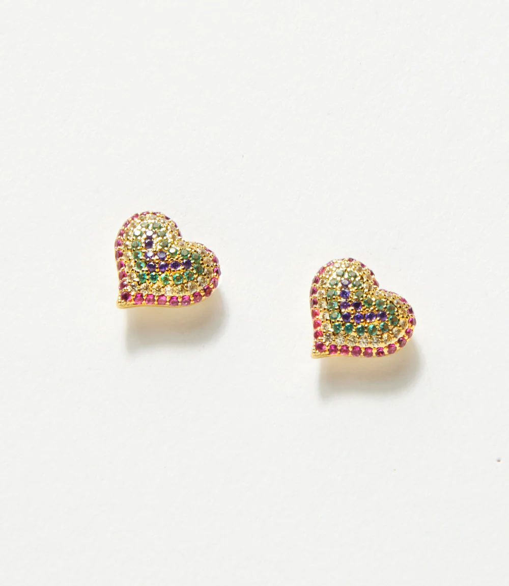 Crystal Heart Earrings - Image 3