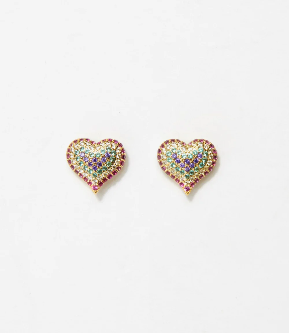 Crystal Heart Earrings - Image 5