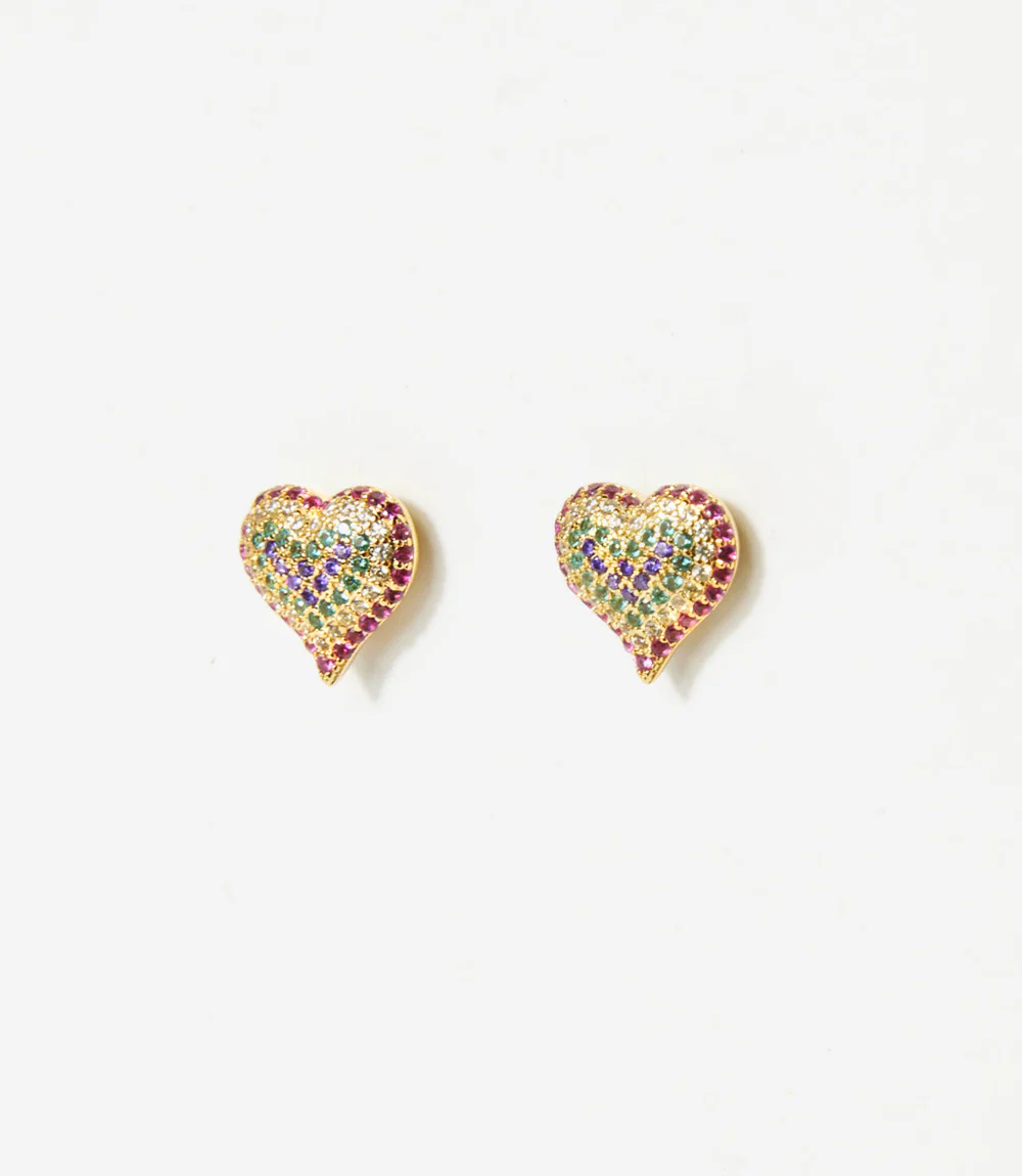 Crystal Heart Earrings - Image 6