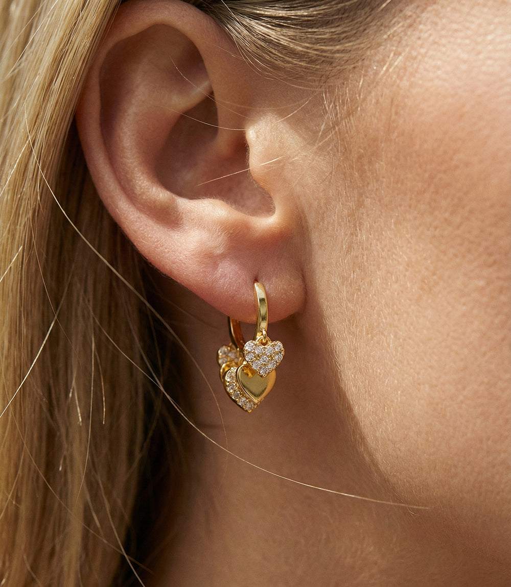 Crystal Huggie Earrings