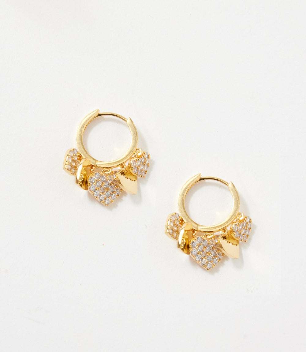 Crystal Huggie Earrings - Image 2
