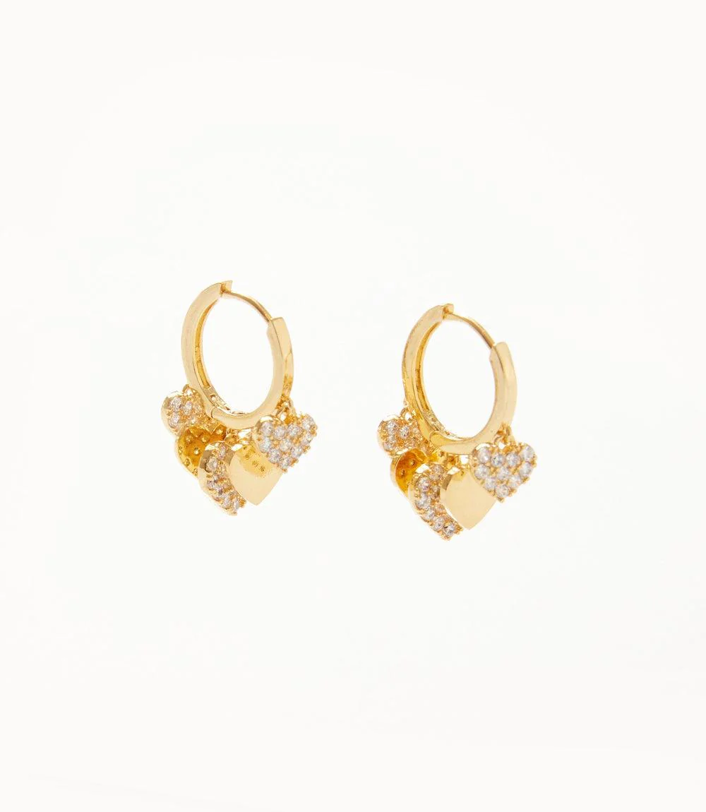 Crystal Huggie Earrings - Image 3