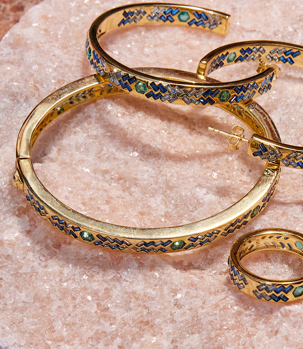 Crystal Inlay Bracelet - Image 4