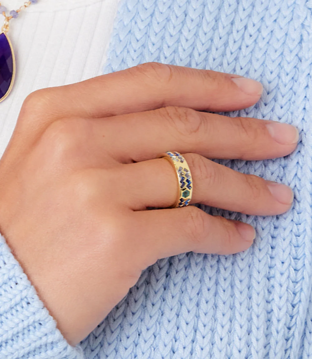 Crystal Inlay Ring - Image 4