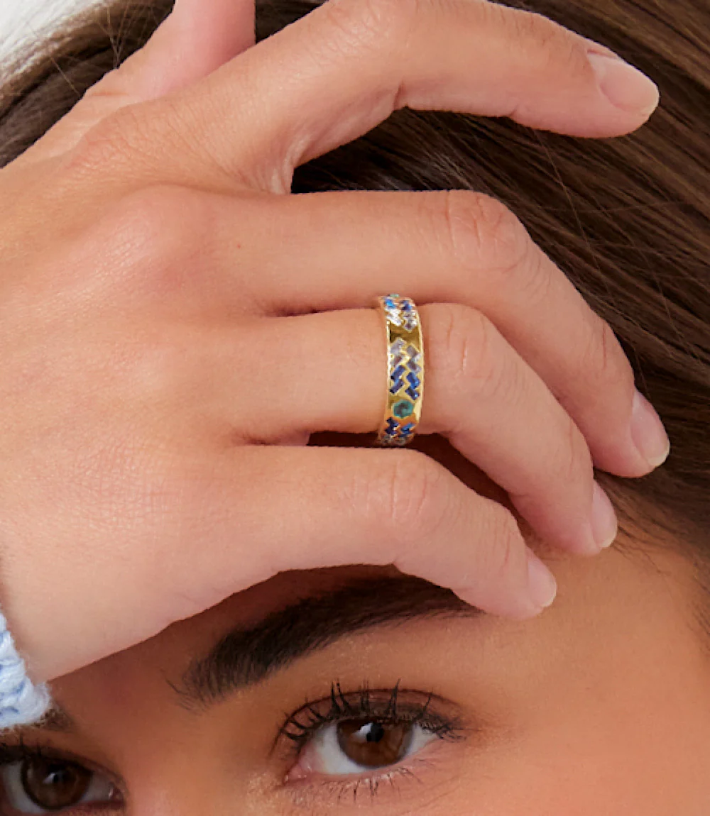 Crystal Inlay Ring - Image 5