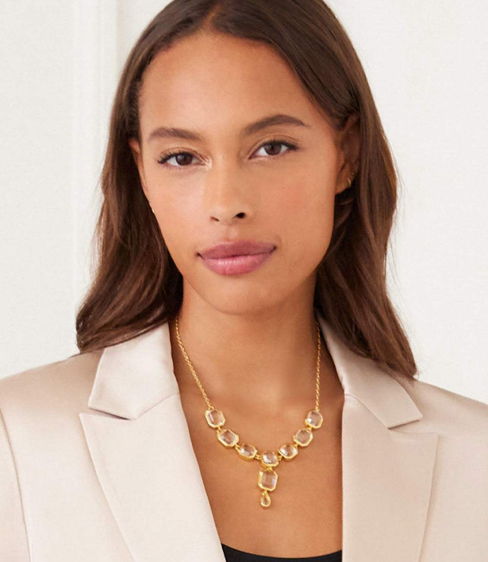 Crystal Lariat Necklace - Image 2
