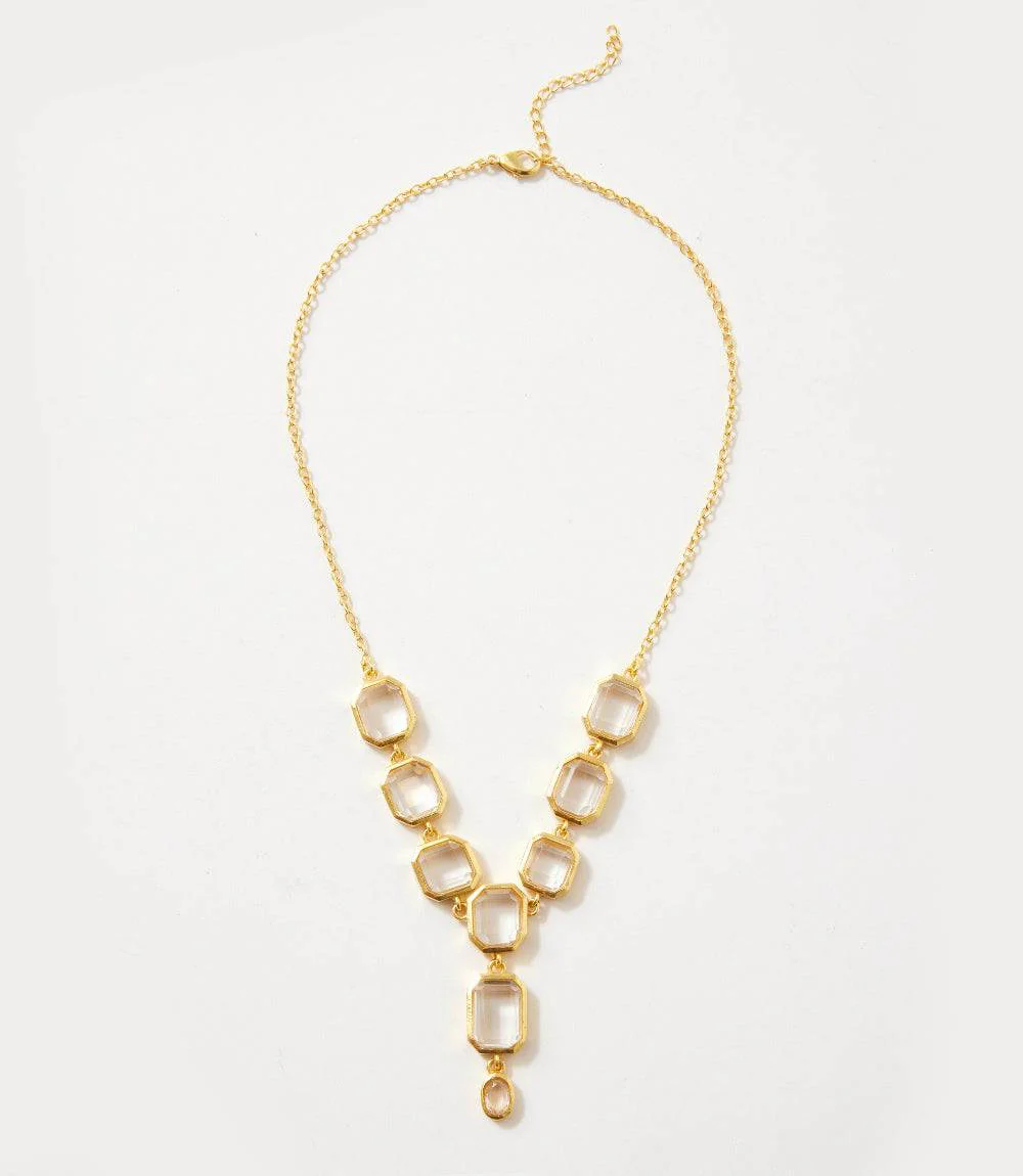 Crystal Lariat Necklace - Image 4