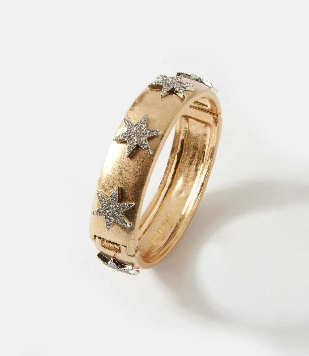 Crystal Starburst Bangle Bracelet - Image 2