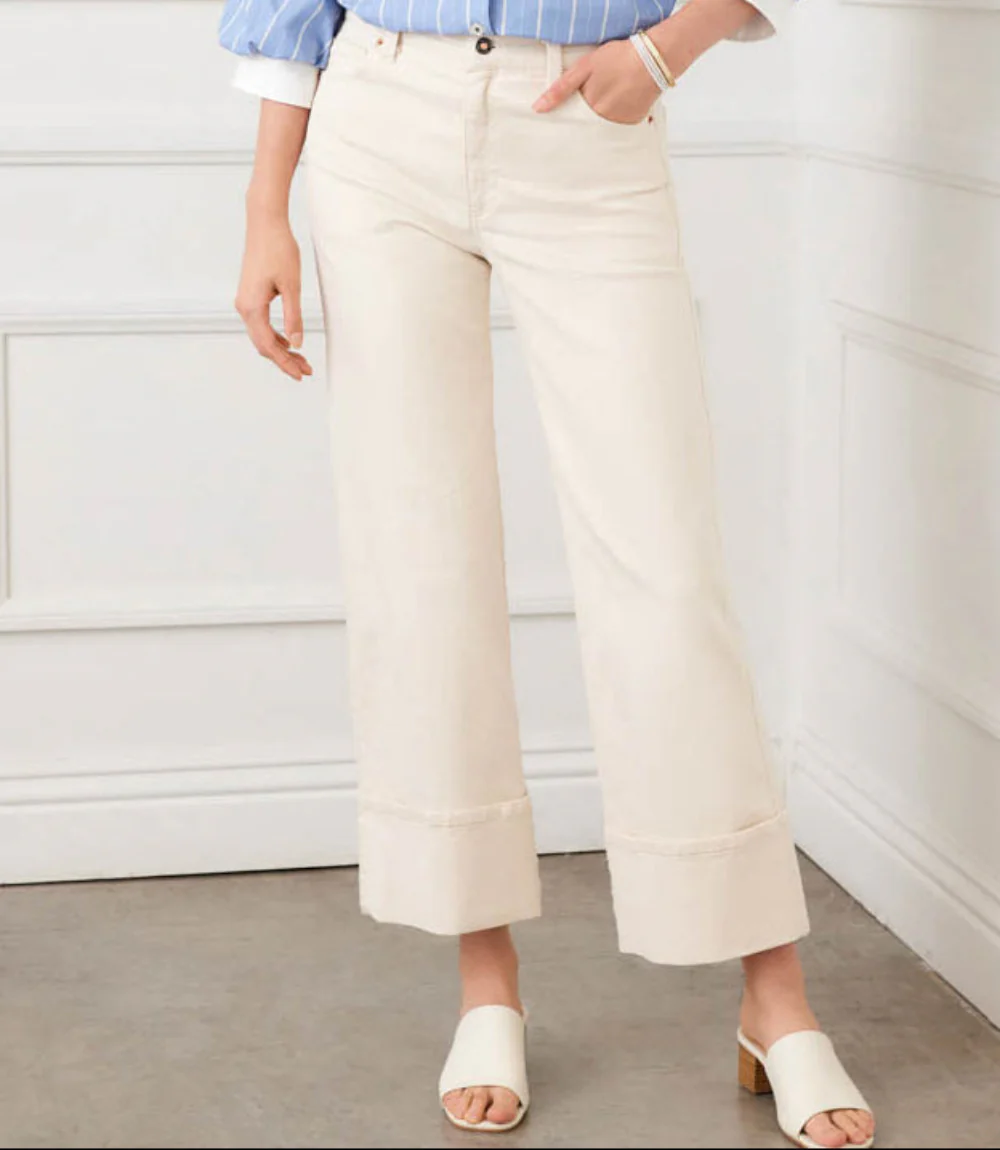 Cuffed Cropped Jeans - Image 2