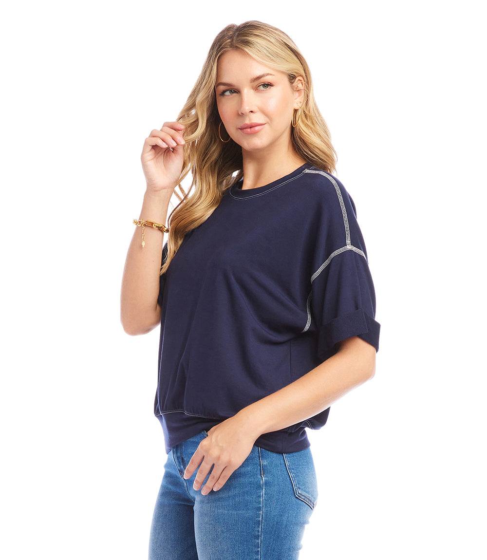 Cuffed Sleeve Tee - Image 3
