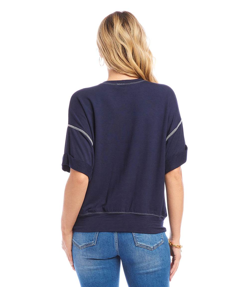 Cuffed Sleeve Tee - Image 4