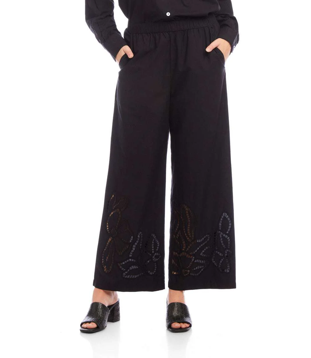 Cutout Embroidery Pants - Image 4