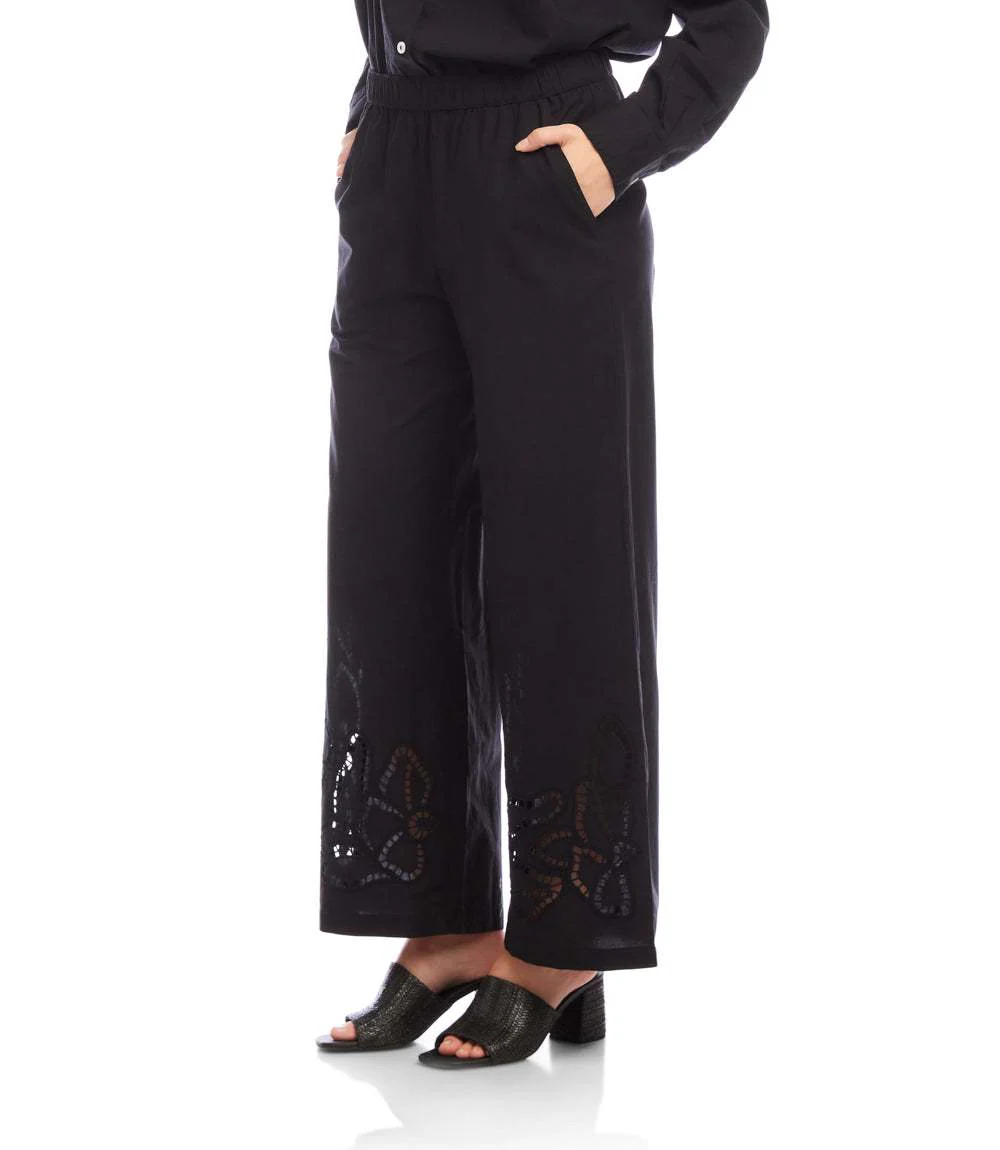Cutout Embroidery Pants - Image 6