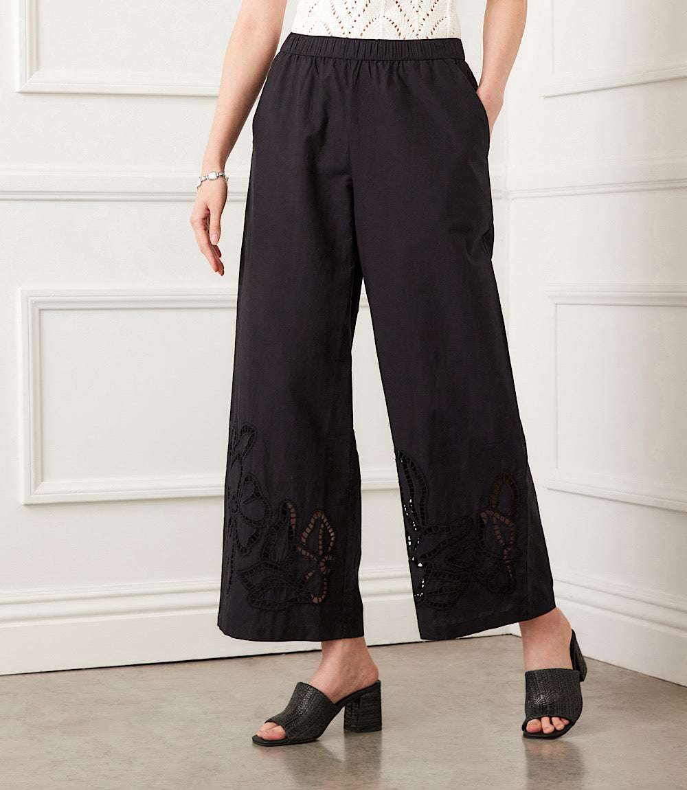 Cutout Embroidery Pants - Image 9