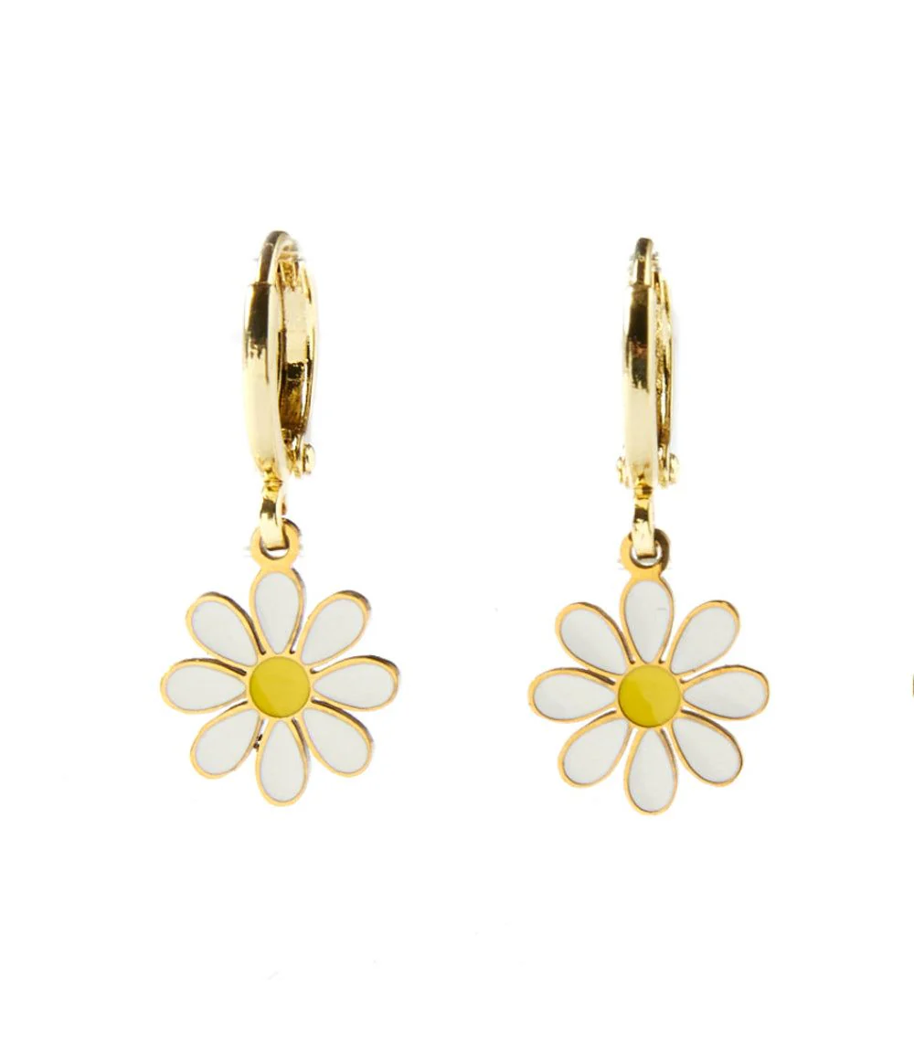 Daisy Huggie Earrings - Image 5