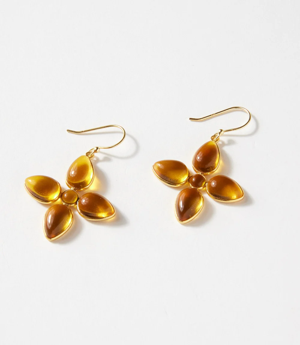 Dangling Gemstone Earrings - Image 3