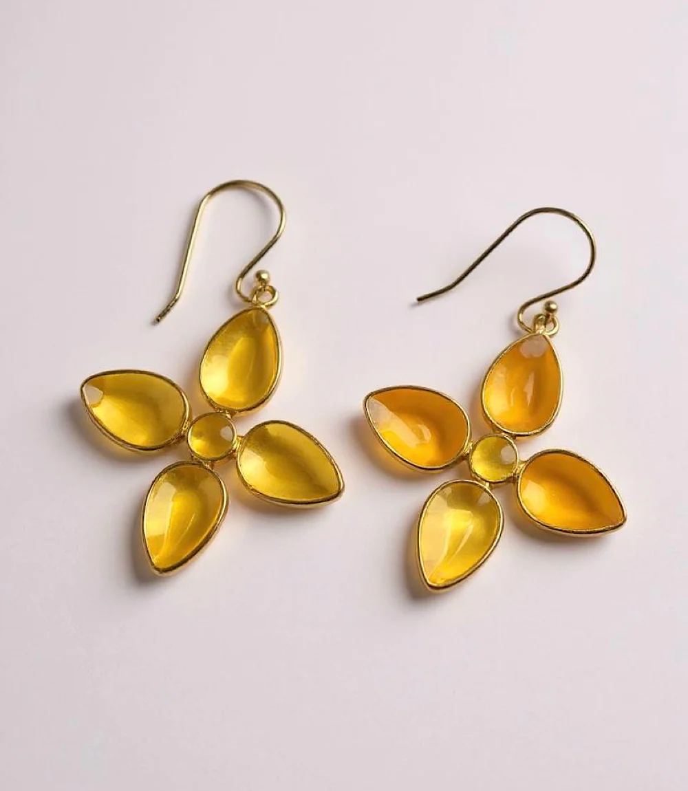 Dangling Gemstone Earrings - Image 5