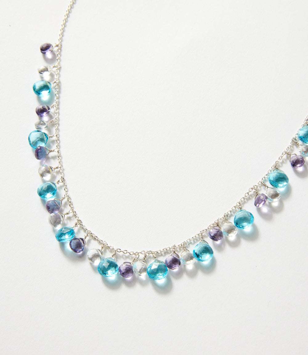 Dangling Gemstone Necklace - Image 3