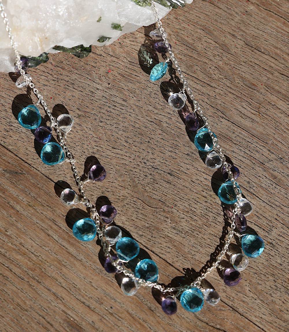 Dangling Gemstone Necklace - Image 7