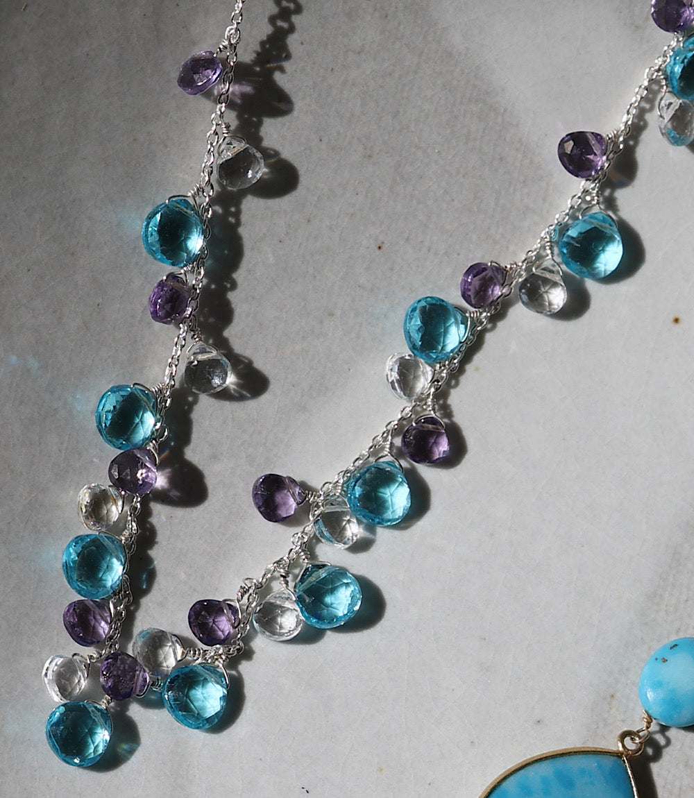 Dangling Gemstone Necklace - Image 8