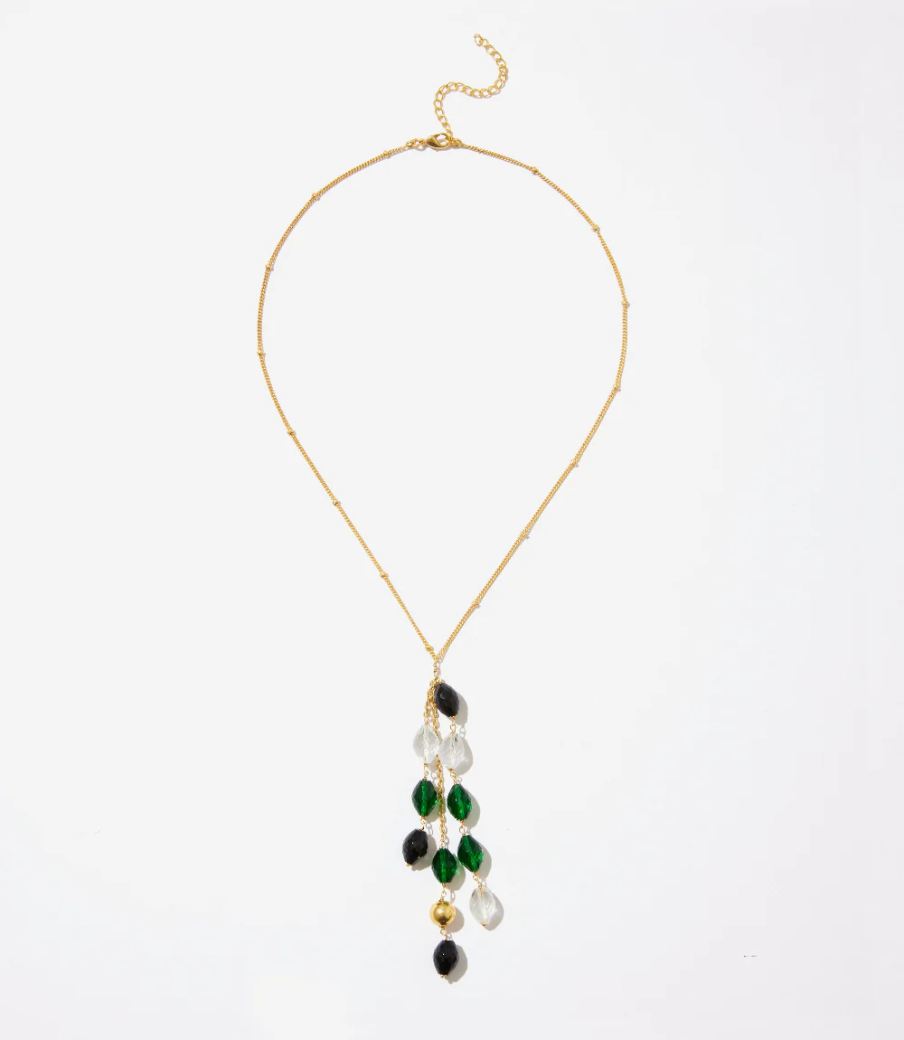 Dangling Gemstone Necklace - Image 4