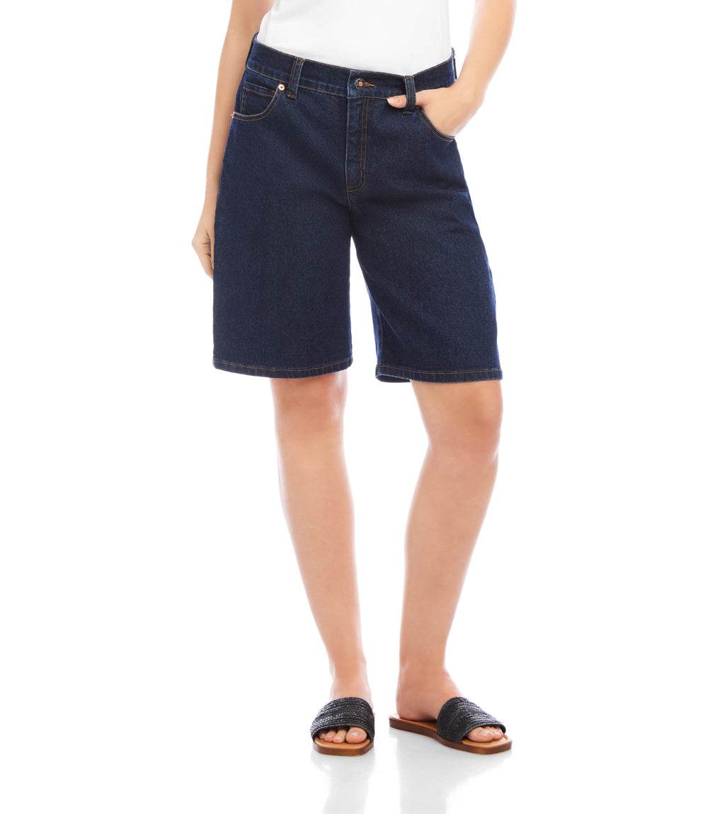 Denim Bermuda Shorts - Image 2