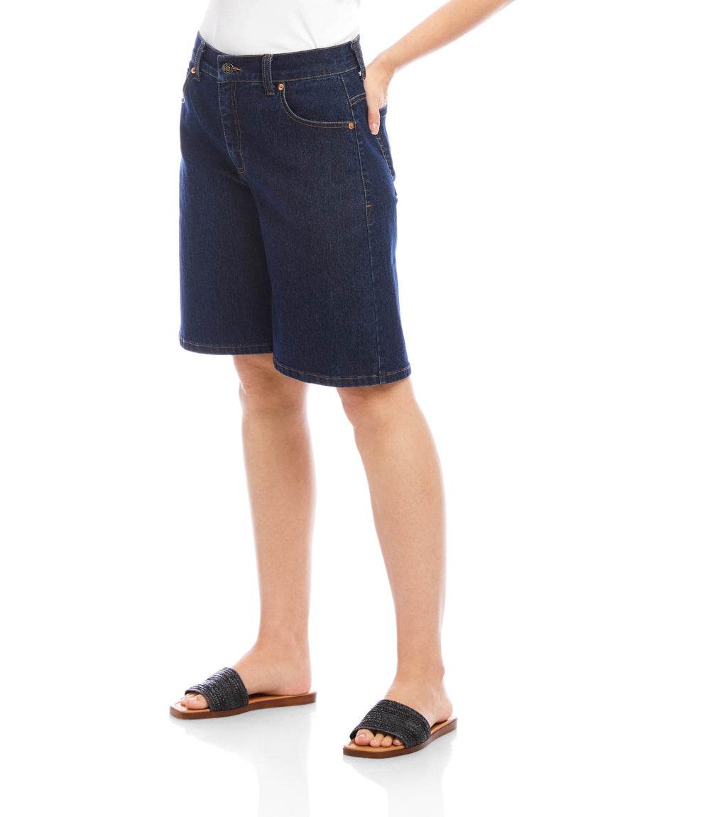 Denim Bermuda Shorts - Image 3
