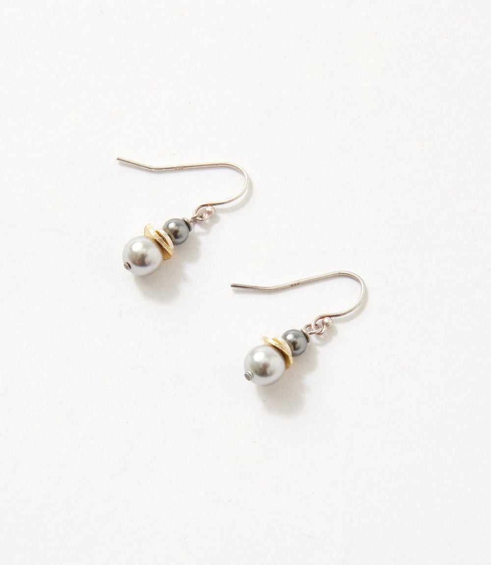 Double Pearl Earrings - Image 2