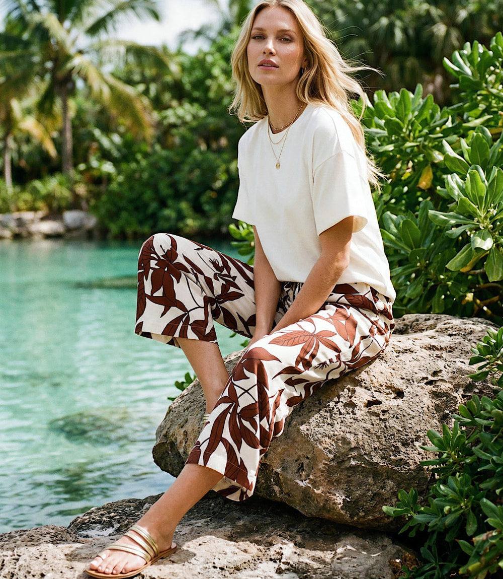 Drawstring Ankle Pants - Image 2