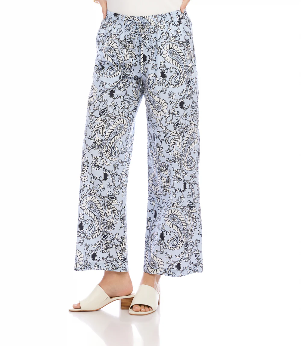 Drawstring Cropped Pants - Image 3