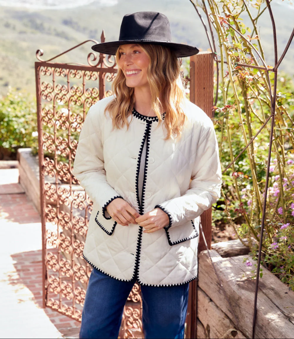 Edge Stitch Quilted Jacket - Image 14