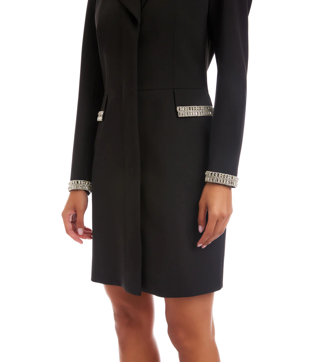 Embellished Cocktail Blazer Dress - Image 6