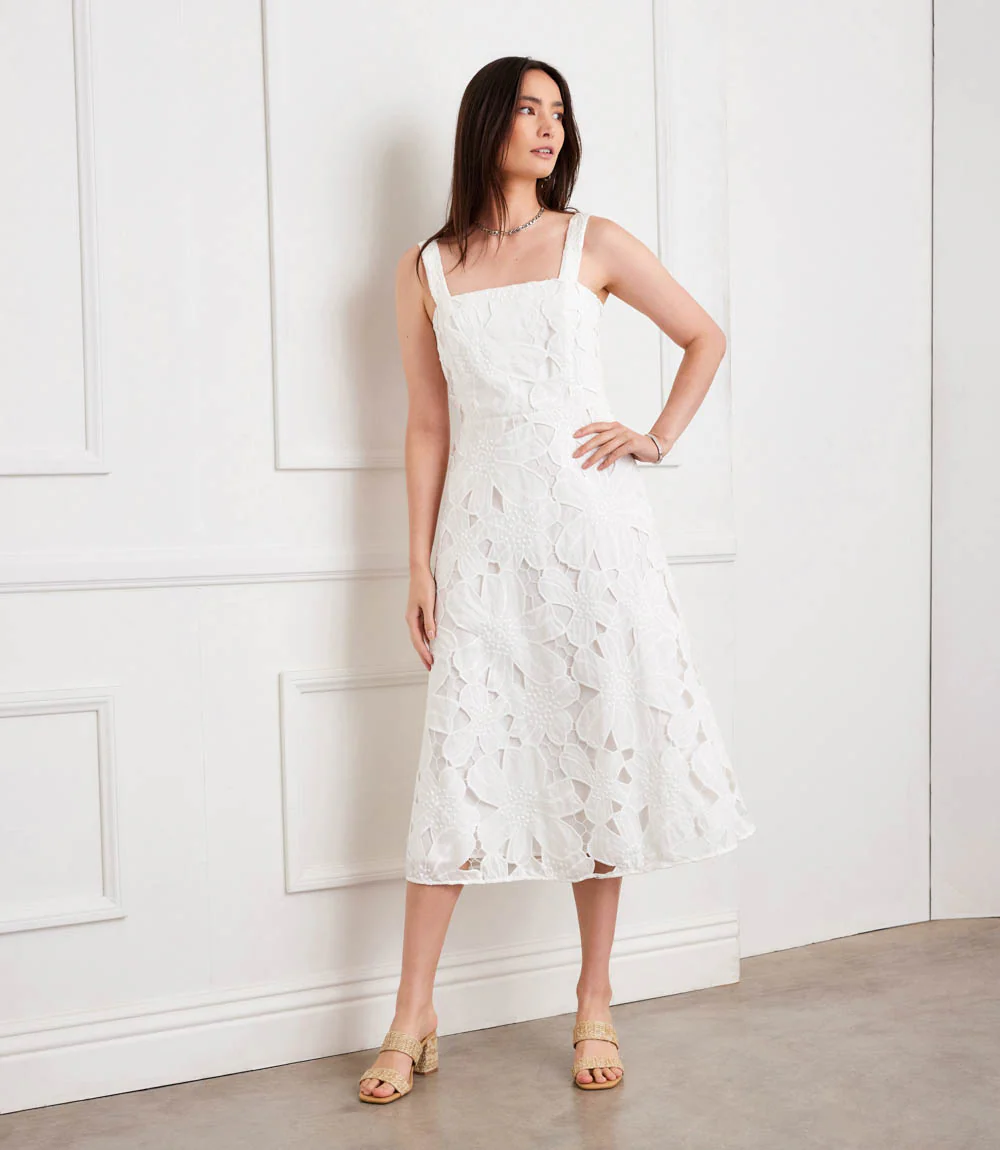 Embroidered Cut-Out Sundress - Image 2