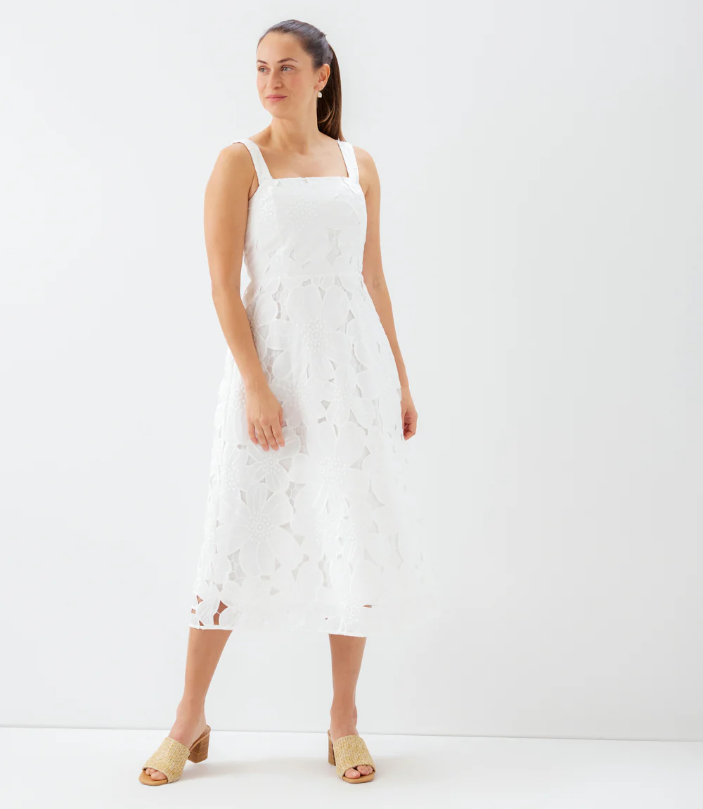 Embroidered Cut-Out Sundress - Image 3