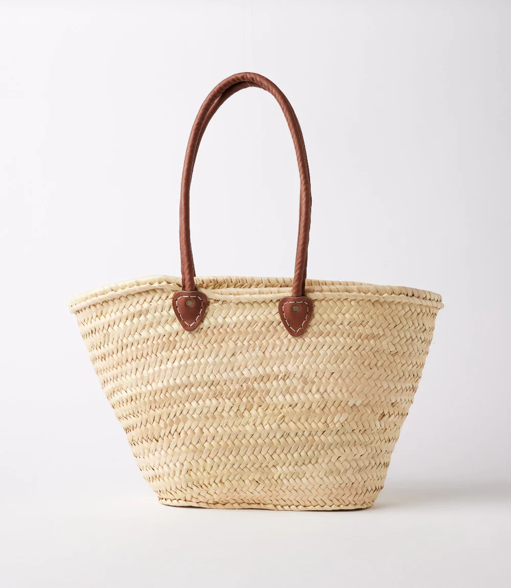 Embroidered Straw Tote Bag - Image 5