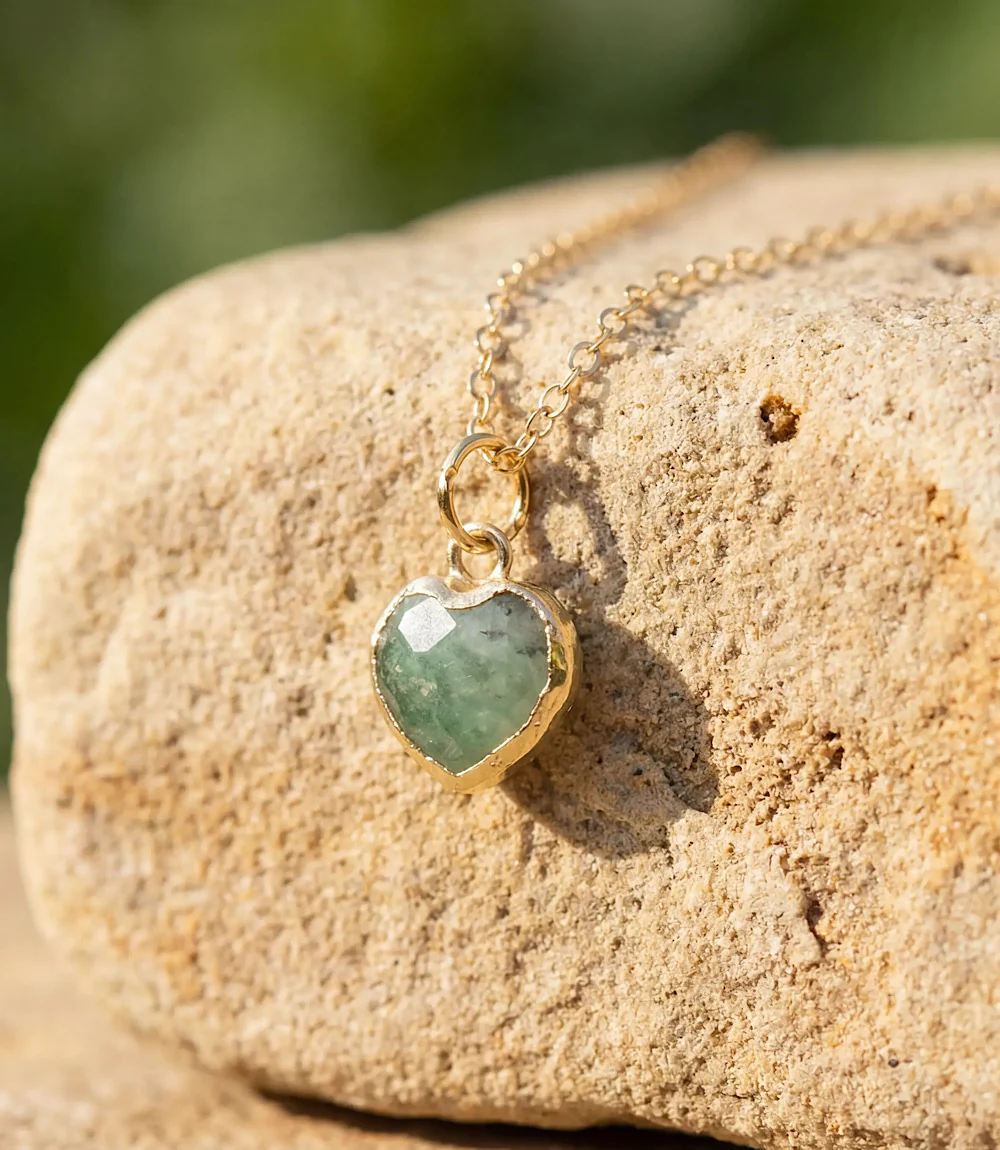Emerald Heart Necklace