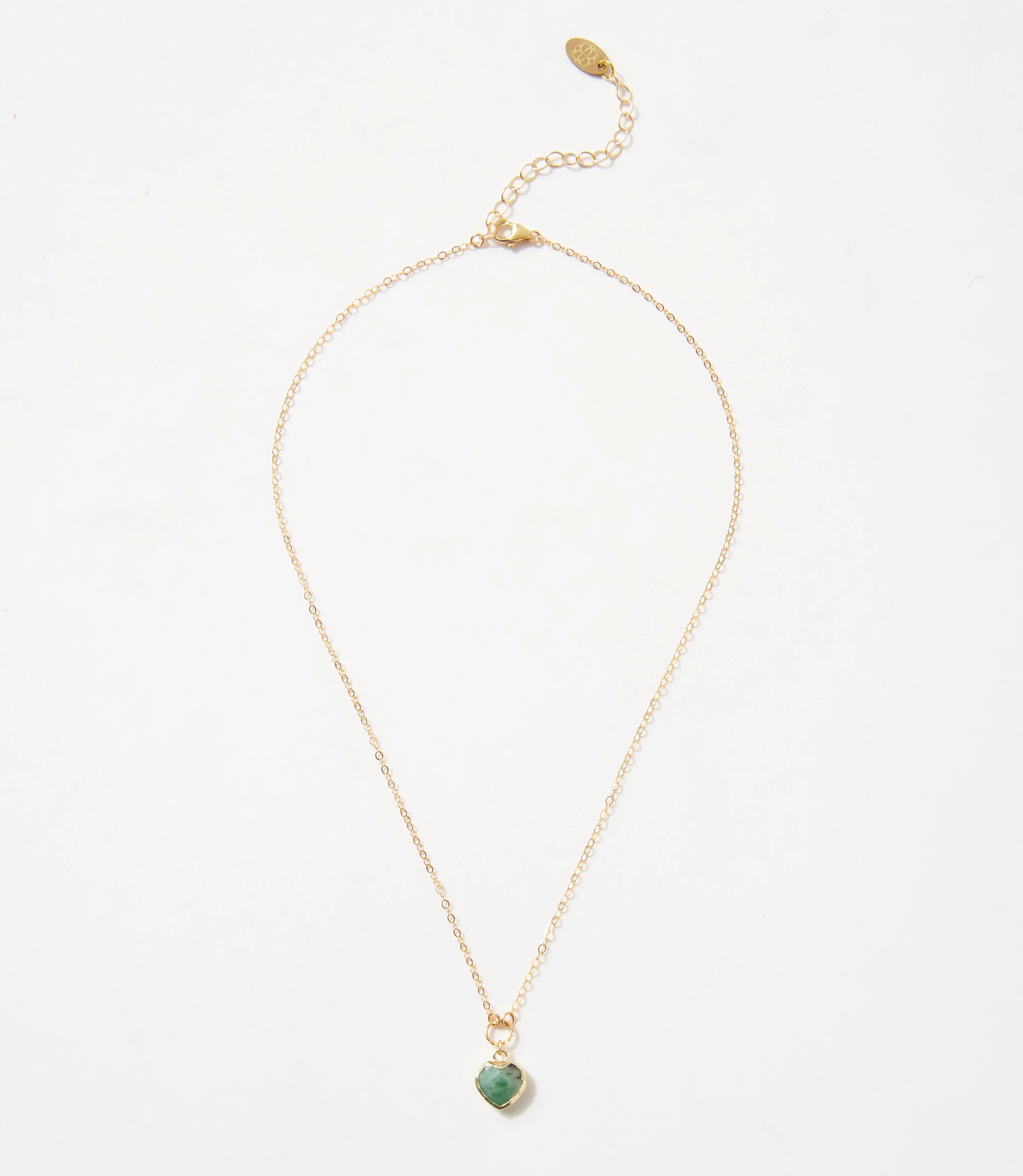 Emerald Heart Necklace - Image 3