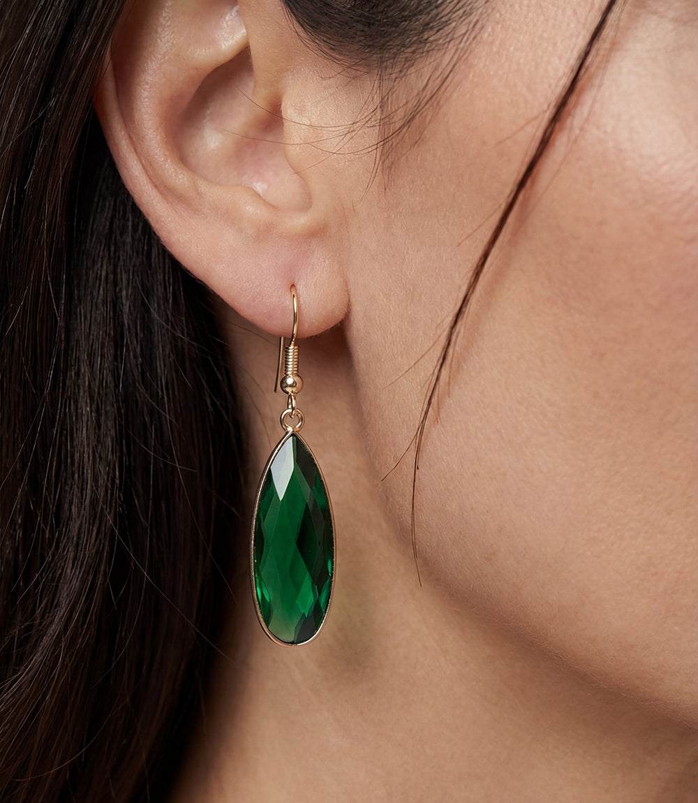 Emerald Quartz Earrings - Image 2