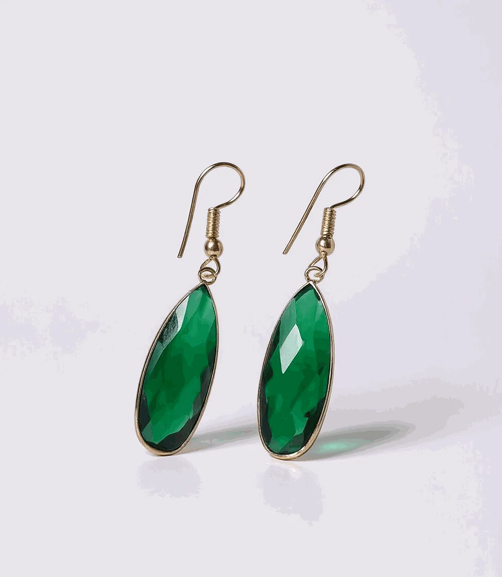 Emerald Quartz Earrings - Image 6