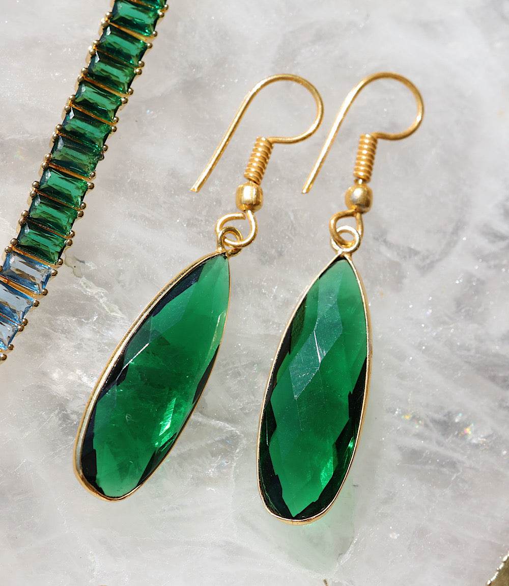 Emerald Quartz Earrings - Image 7