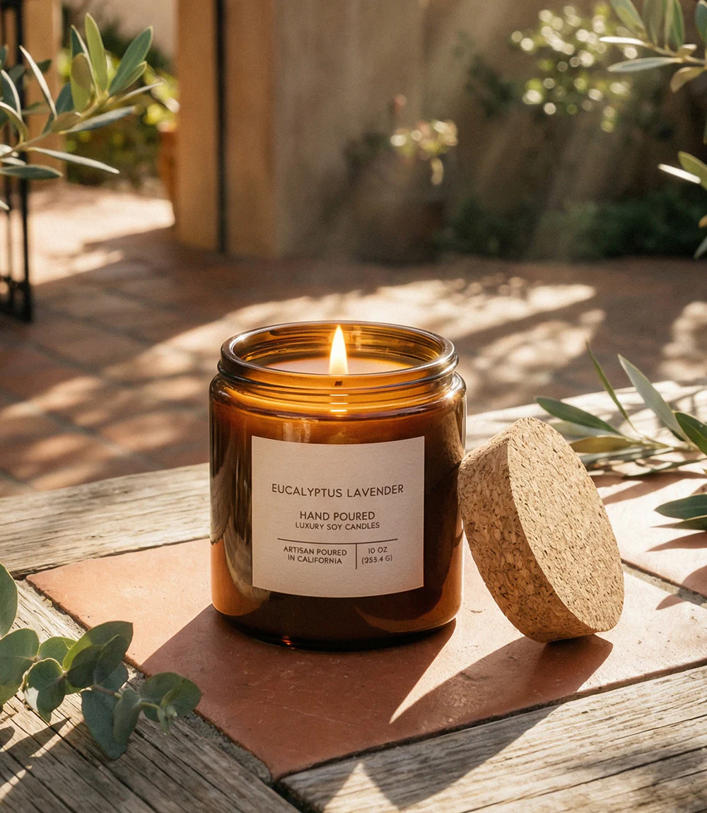 Eucalyptus Lavender Candle - Image 4