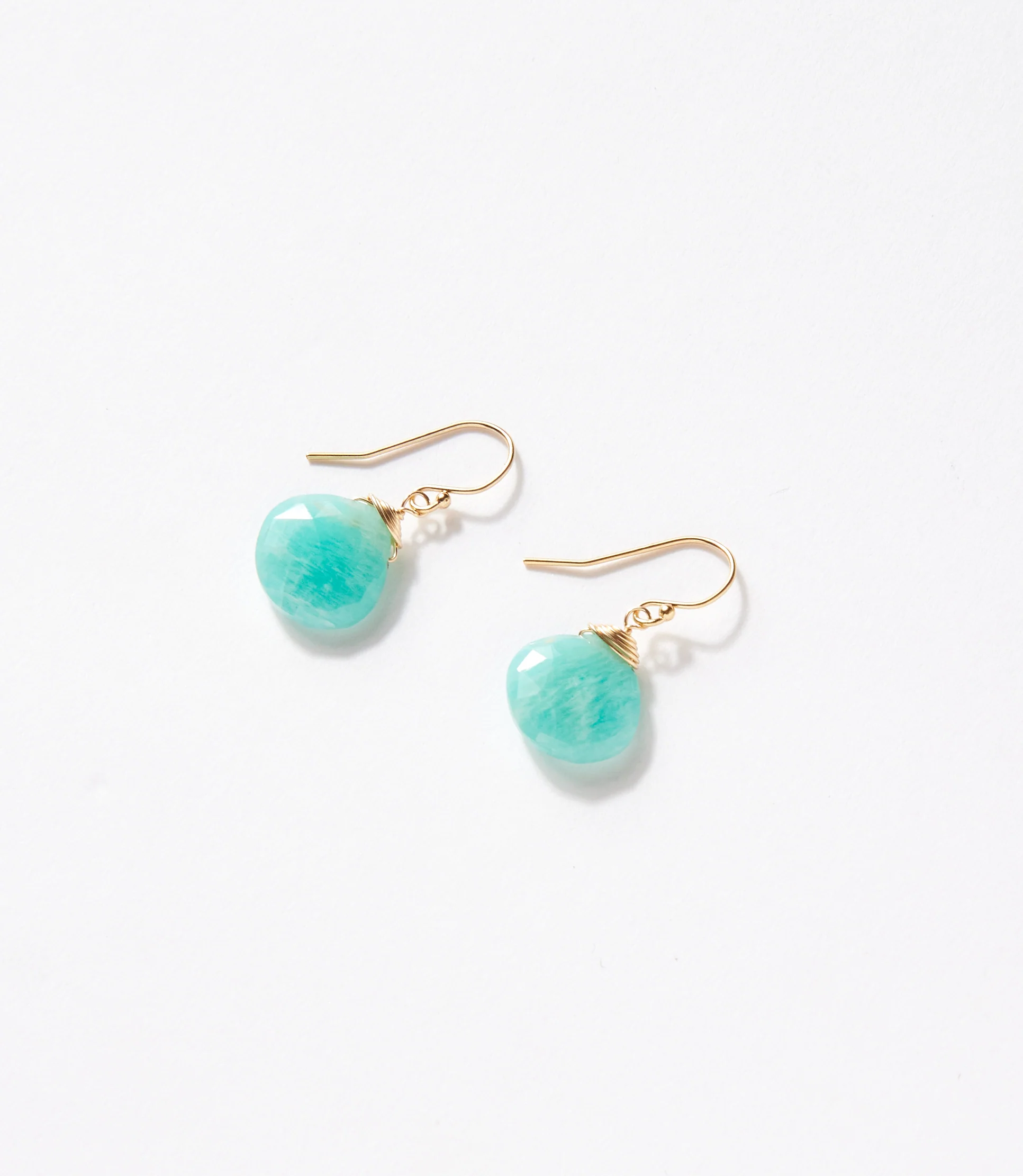 Faceted Amazonite Earrings - Image 3