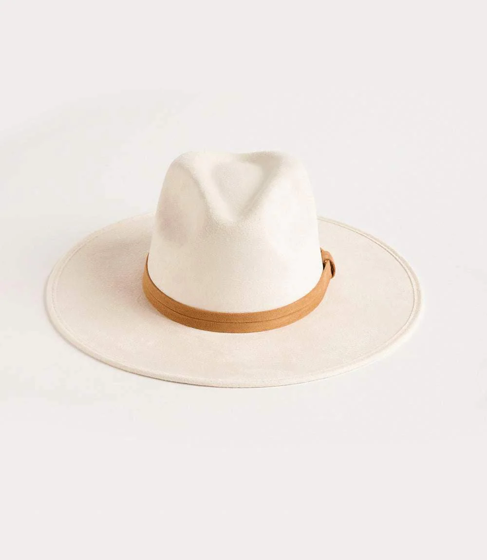 Faux Suede Fedora Hat - Image 5
