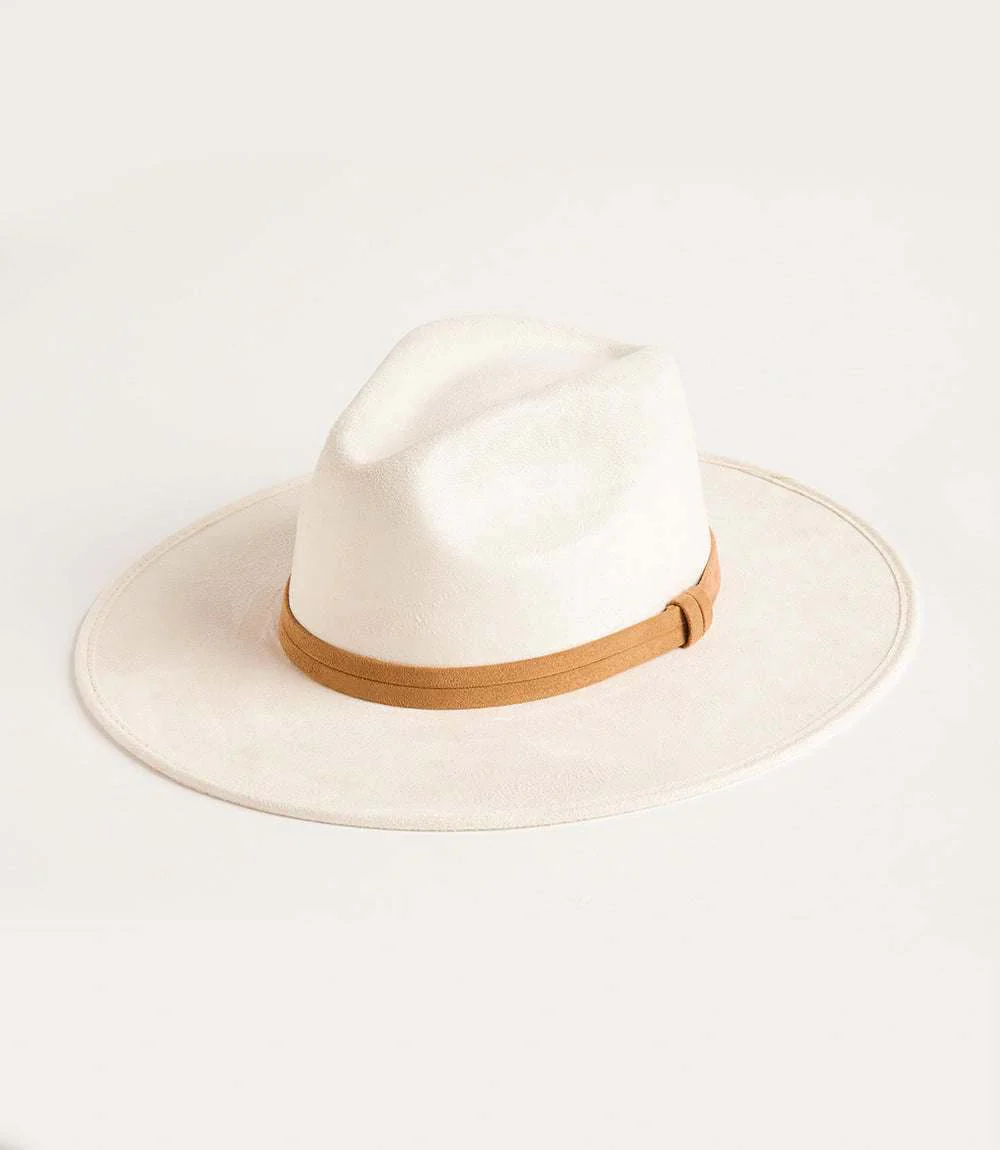 Faux Suede Fedora Hat - Image 6