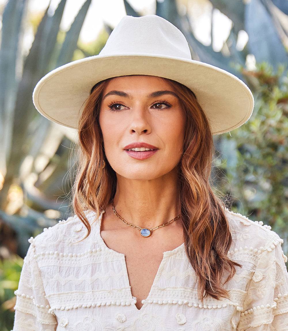 Faux Suede Fedora Hat - Image 8