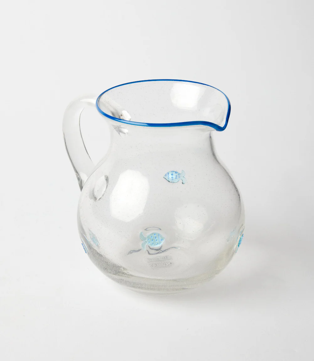 Fish Bubble Glass Serving Pitcher - Image 2
