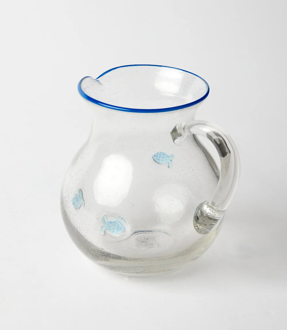 Fish Bubble Glass Serving Pitcher - Image 4