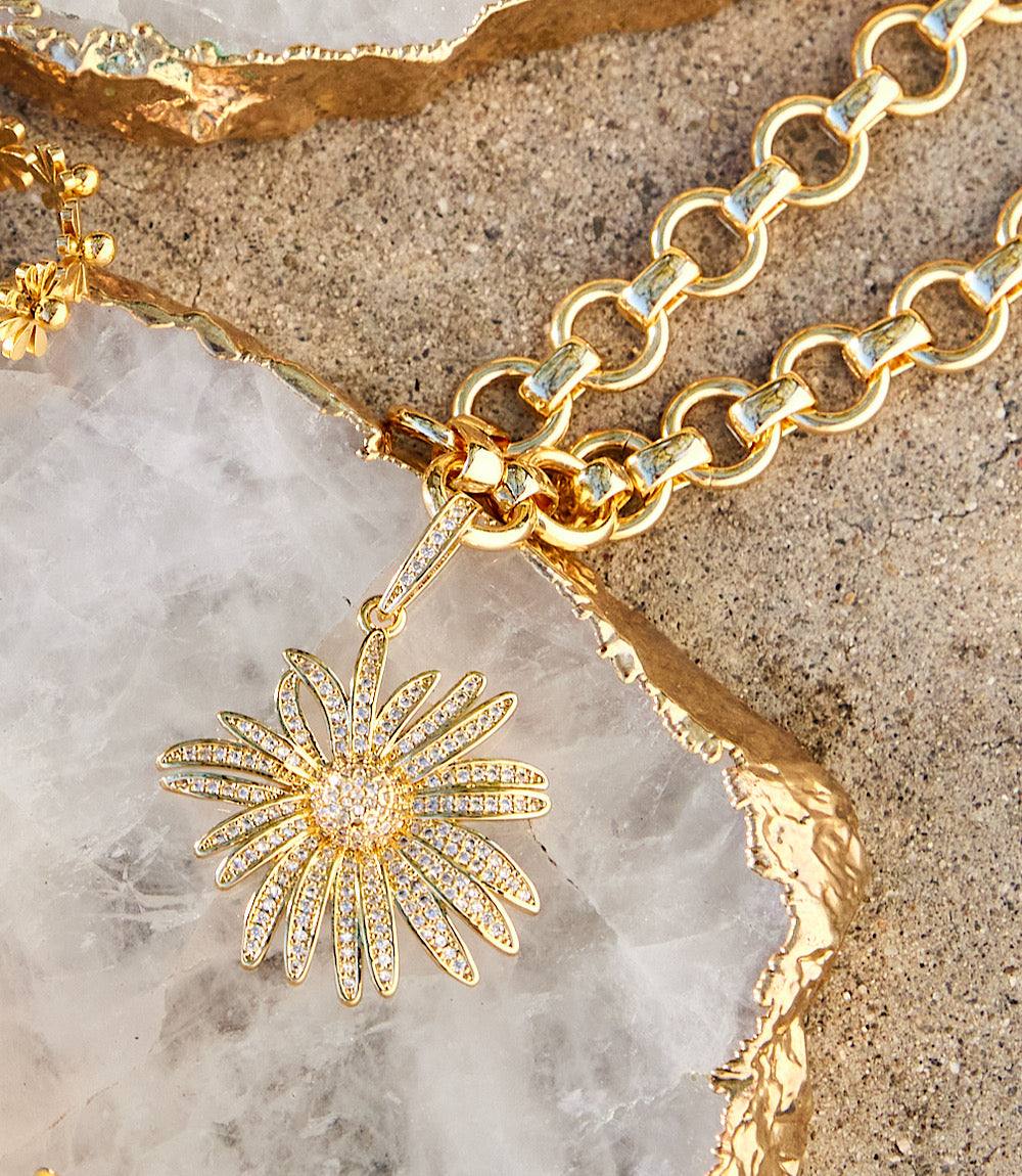 Flower Pendant Necklace - Image 3
